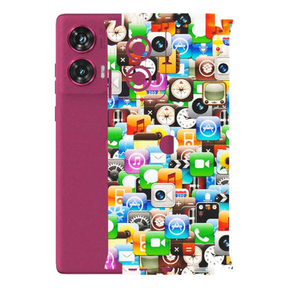 Motorola Phone Skins (All Models) - All Apple Icons - Matte Finish (M-93) Motorola Edge 50 Fusion (5G)