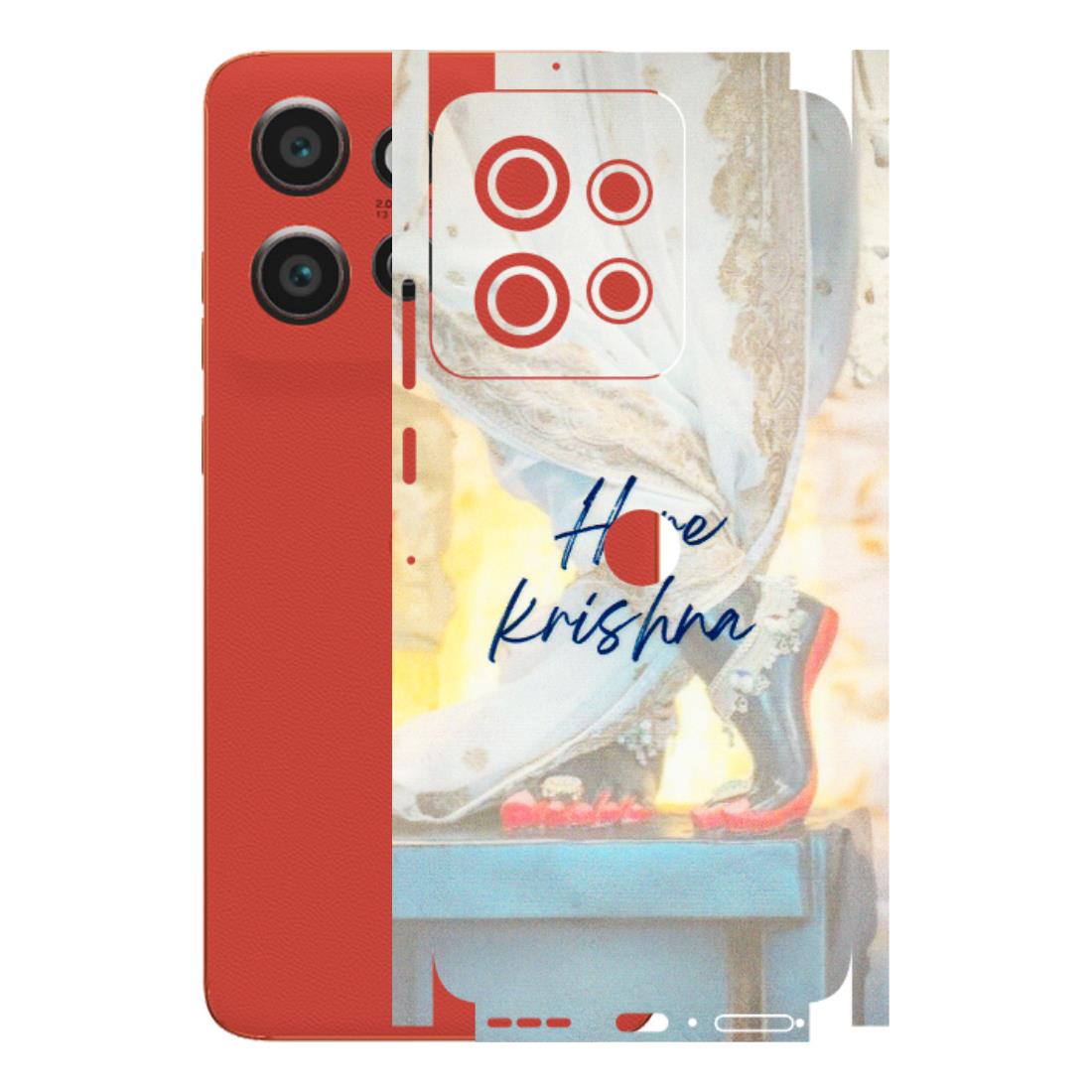 Motorola Phone Skins (All Models) - Hare Krishna - 3D Embossed Finish (L-03) Motorola Edge 50 Neo (5G)