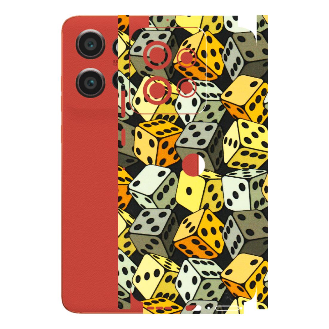 Motorola Phone Skins (All Models) - Dices Of Life - 3D Embossed Finish (L-04) Motorola Edge 50 Neo (5G)