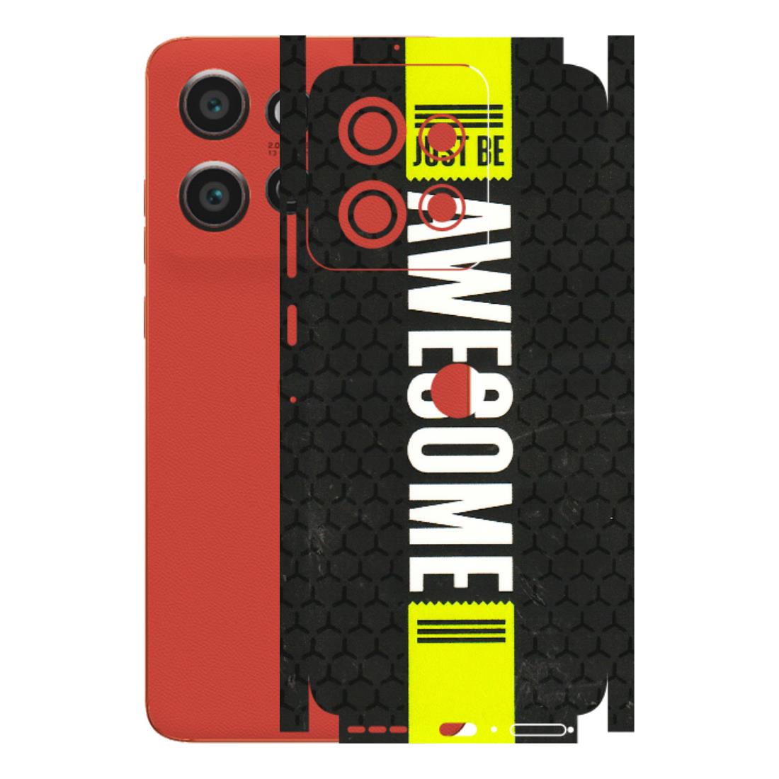Motorola Phone Skins (All Models) - Just Be Awesome - 3D Embossed Finish (L-101) Motorola Edge 50 Neo (5G)