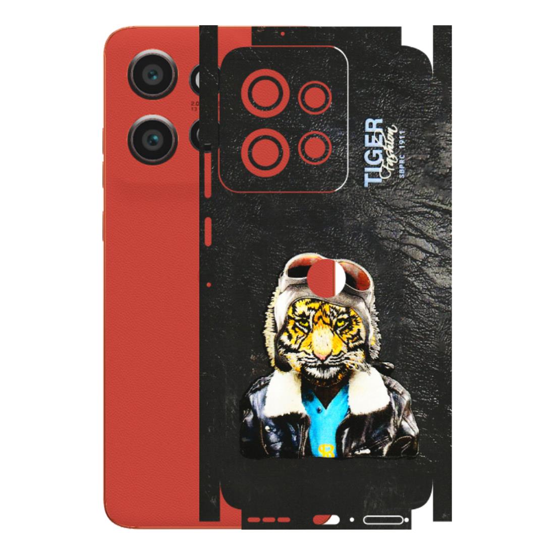 Motorola Phone Skins (All Models) - Rider Tiger - 3D Embossed Finish (L-113) Motorola Edge 50 Neo (5G)
