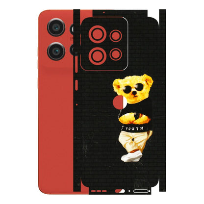 Motorola Phone Skins (All Models) - Classy Teddy Bear - 3D Embossed Finish (L-116) Motorola Edge 50 Neo (5G)