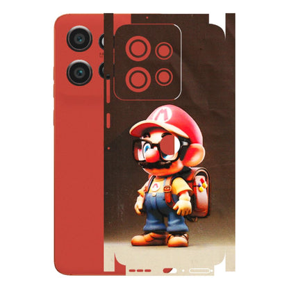 Motorola Phone Skins (All Models) - Little Mario - 3D Embossed Finish (L-119) Motorola Edge 50 Neo (5G)