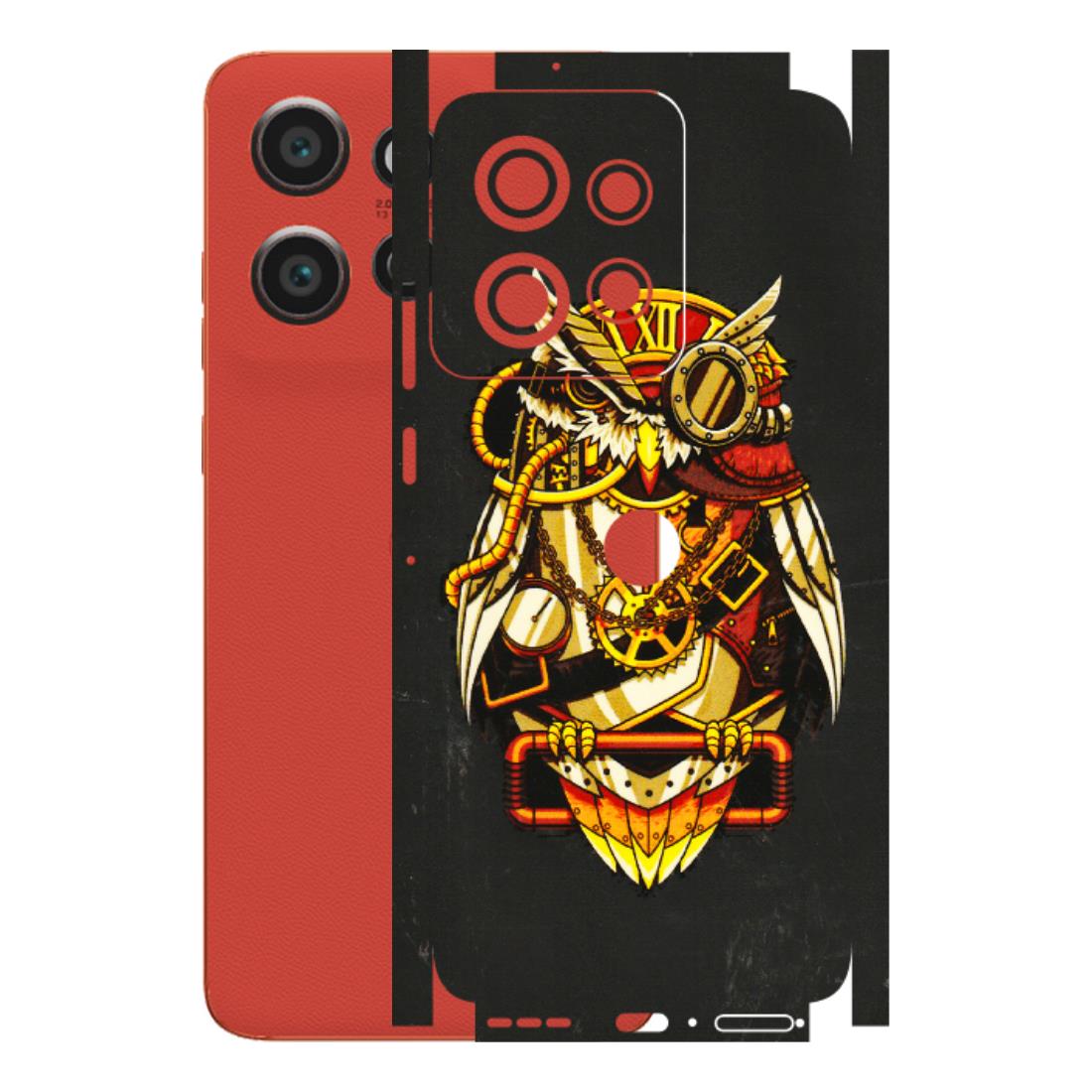 Motorola Phone Skins (All Models) - Classy Smart Owl - 3D Embossed Finish (L-144) Motorola Edge 50 Neo (5G)