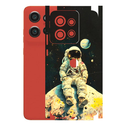 Motorola Phone Skins (All Models) - Astronaut in Space - 3D Embossed Finish (L-16) Motorola Edge 50 Neo (5G)