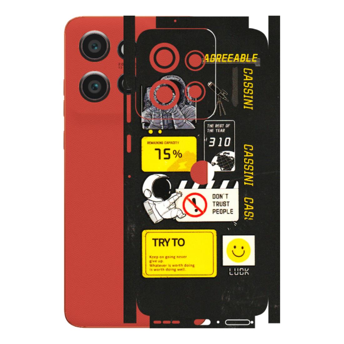 Motorola Phone Skins (All Models) - Black Cassini - 3D Embossed Finish (L-161) Motorola Edge 50 Neo (5G)