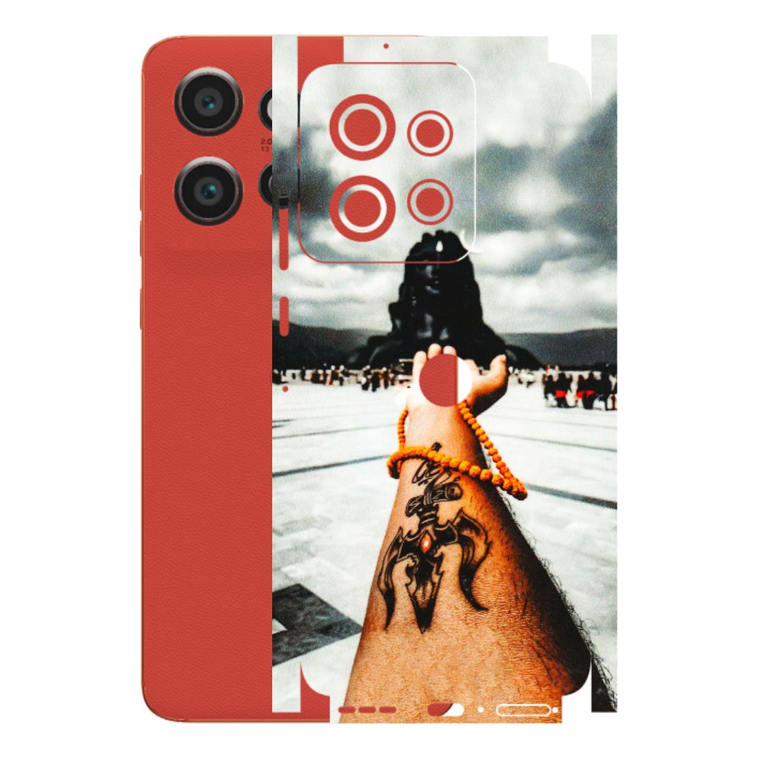 Motorola Phone Skins (All Models) - Jai Adiyogi Mahakaal - 3D Embossed Finish (L-164) Motorola Edge 50 Neo (5G)