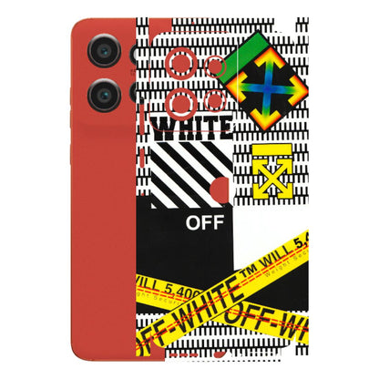 Motorola Phone Skins (All Models) - White Off Abstract - 3D Embossed Finish (L-172) Motorola Edge 50 Neo (5G)