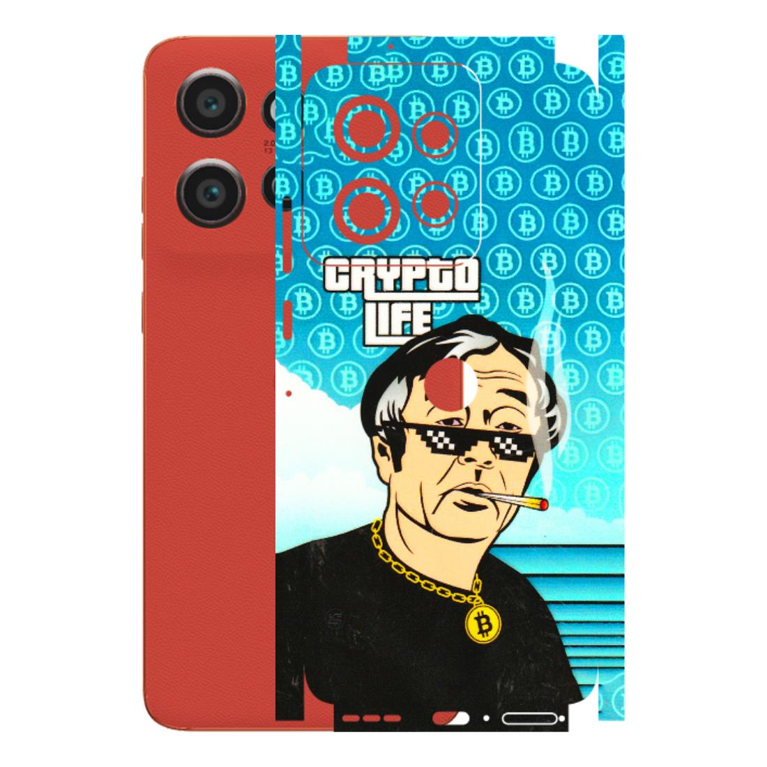 Motorola Phone Skins (All Models) - Crypto Thug Life - 3D Embossed Finish (L-179) Motorola Edge 50 Neo (5G)