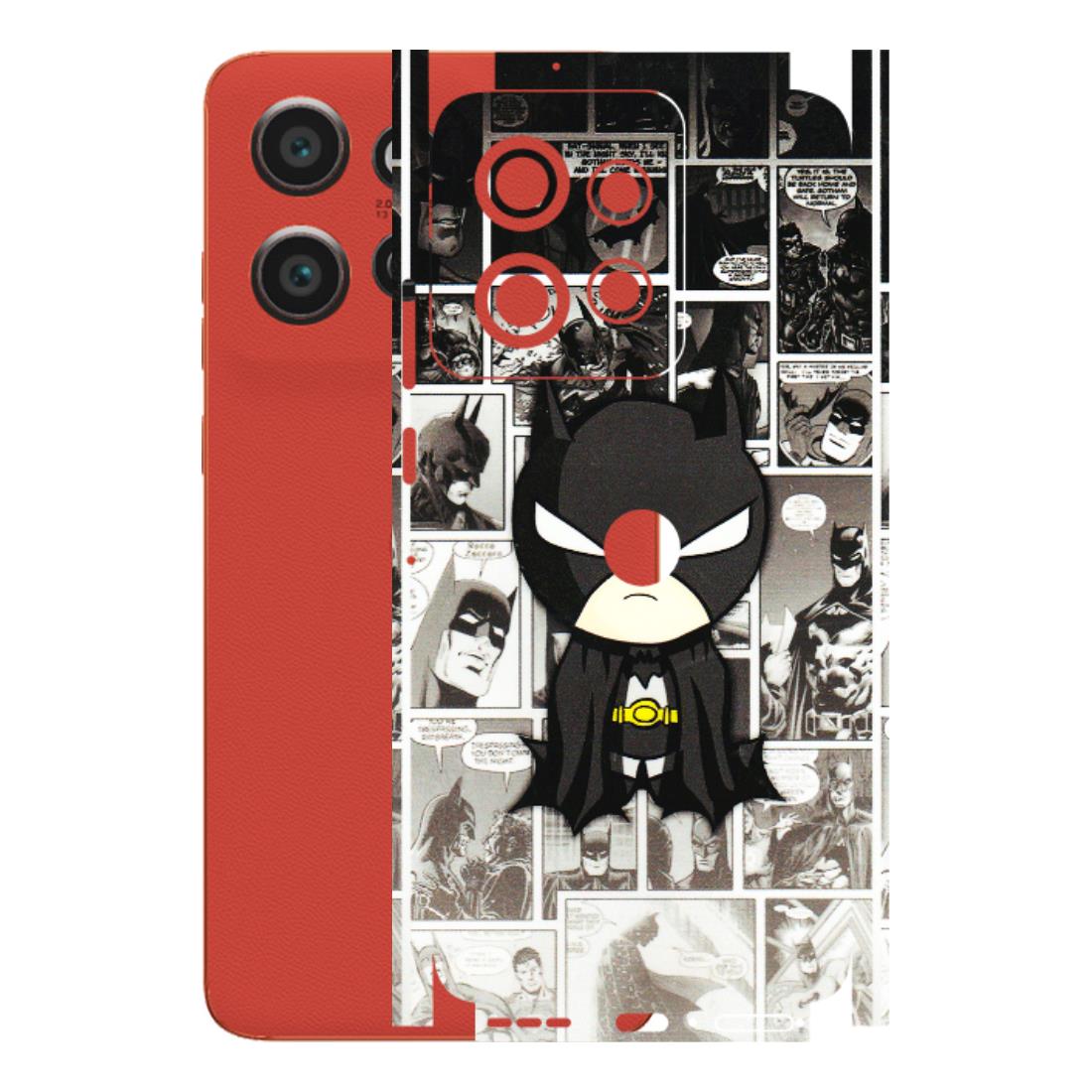 Motorola Phone Skins (All Models) - Toon Batman - 3D Embossed Finish (L-182) Motorola Edge 50 Neo (5G)