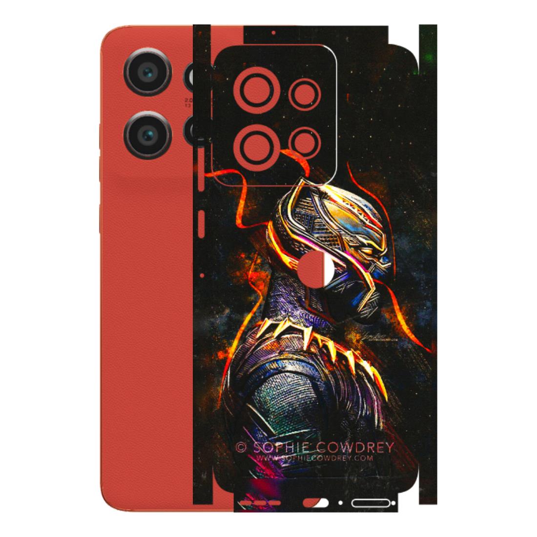 Motorola Phone Skins (All Models) - Black Panther - 3D Embossed Finish (L-190) Motorola Edge 50 Neo (5G)