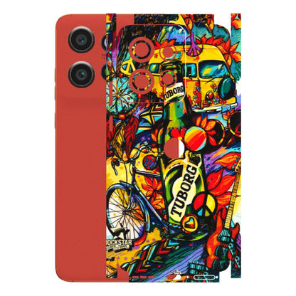 Motorola Phone Skins (All Models) - Cool Beer Bottle - 3D Embossed Finish (L-193) Motorola Edge 50 Neo (5G)