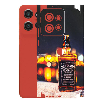 Motorola Phone Skins (All Models) - JD Whiskey Bottle - 3D Embossed Finish (L-20) Motorola Edge 50 Neo (5G)