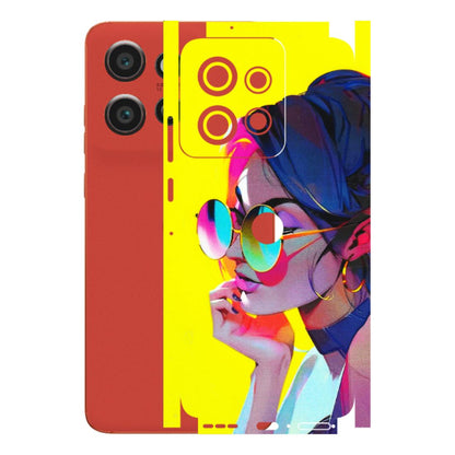 Motorola Phone Skins (All Models) - Bold Stylish Girl - 3D Embossed Finish (L-222) Motorola Edge 50 Neo (5G)