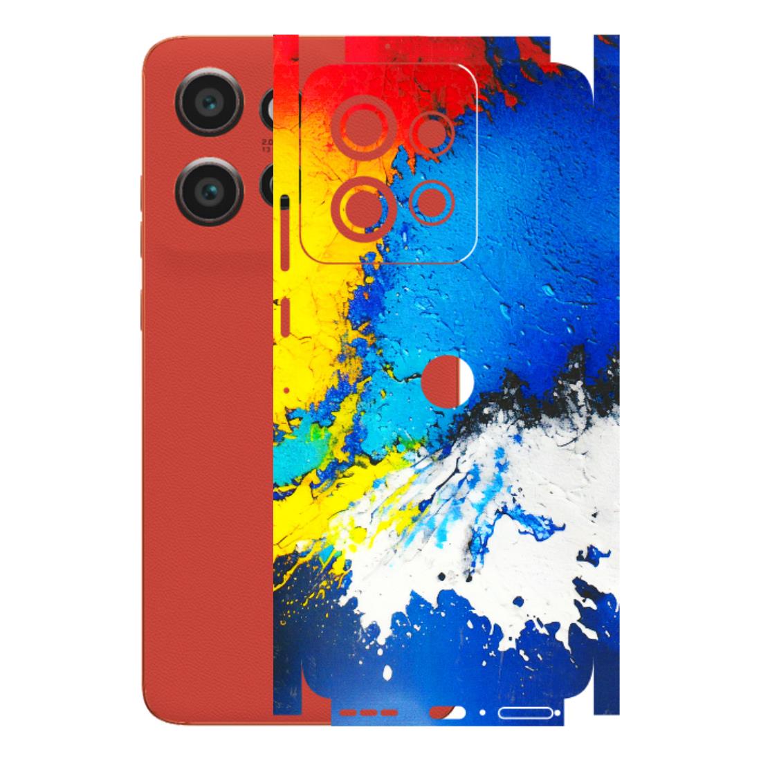 Motorola Phone Skins (All Models) - Acrylic Paint Spill - 3D Embossed Finish (L-229) Motorola Edge 50 Neo (5G)