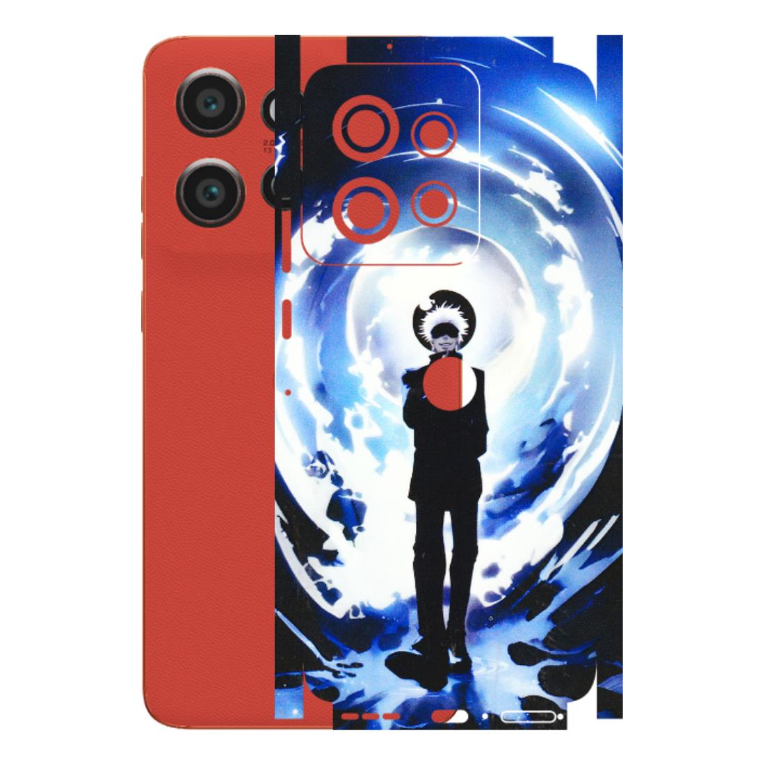 Motorola Phone Skins (All Models) - Satoru Gojo Dark Blue - 3D Embossed Finish (L-235) Motorola Edge 50 Neo (5G)
