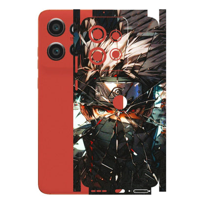 Motorola Phone Skins (All Models) - Kakashi Shattered Glass Effect - 3D Embossed Finish (L-237) Motorola Edge 50 Neo (5G)