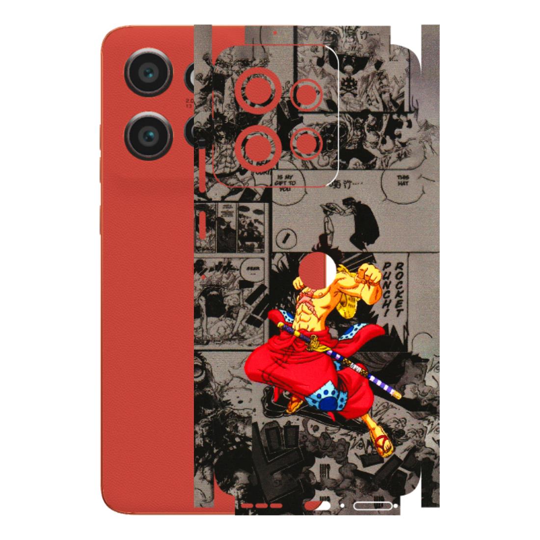 Motorola Phone Skins (All Models) - One Piece Rocket Punch Manga - 3D Embossed Finish (L-25) Motorola Edge 50 Neo (5G)