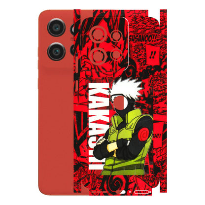 Motorola Phone Skins (All Models) - Kakashi Red Anime - 3D Embossed Finish (L-251) Motorola Edge 50 Neo (5G)