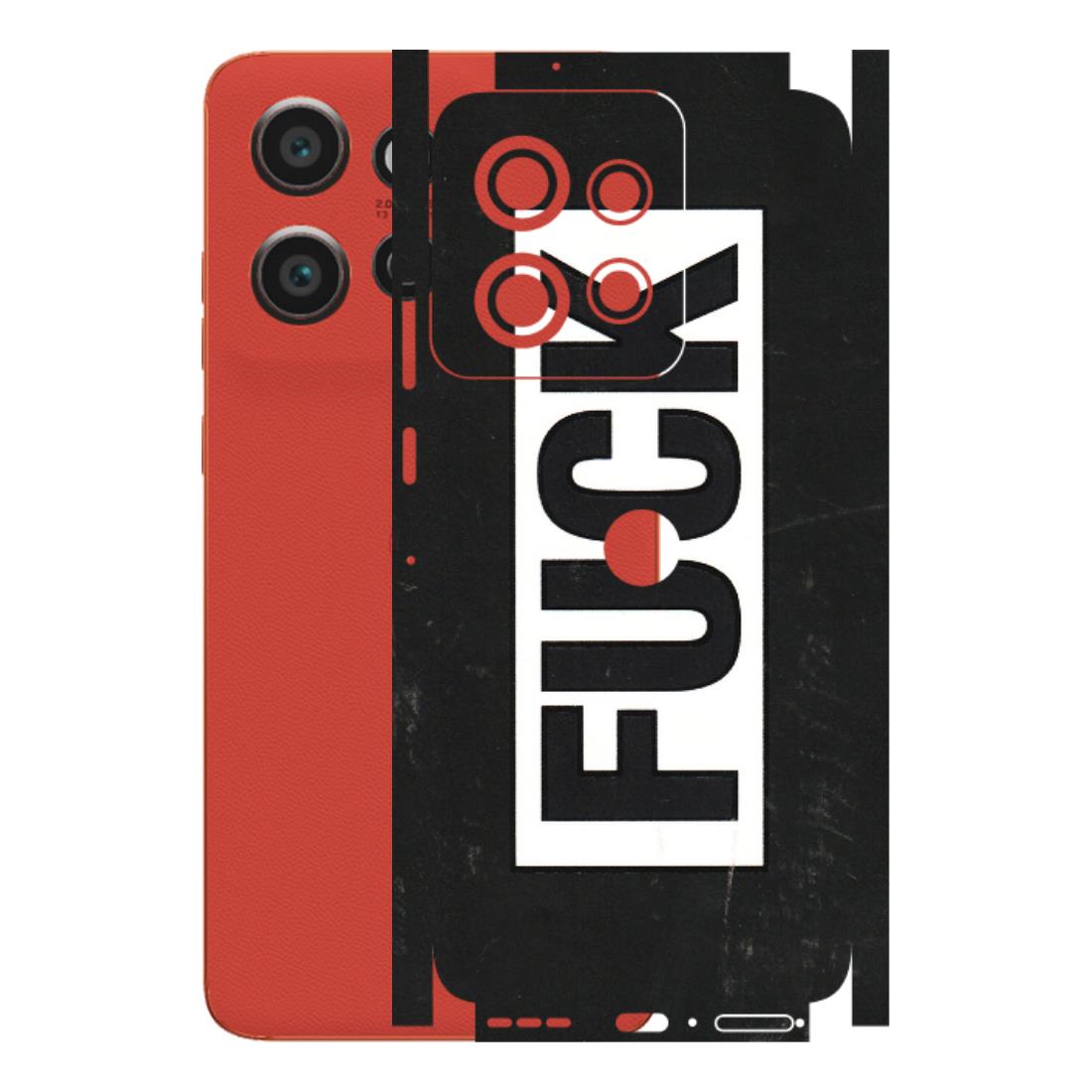 Motorola Phone Skins (All Models) - The F Word - 3D Embossed Finish (L-255) Motorola Edge 50 Neo (5G)