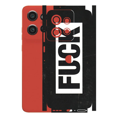Motorola Phone Skins (All Models) - The F Word - 3D Embossed Finish (L-255) Motorola Edge 50 Neo (5G)