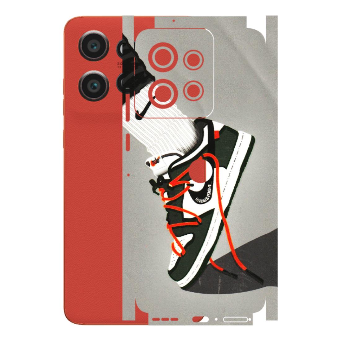 Motorola Phone Skins (All Models) - New Grey Sneaker - 3D Embossed Finish (L-261) Motorola Edge 50 Neo (5G)