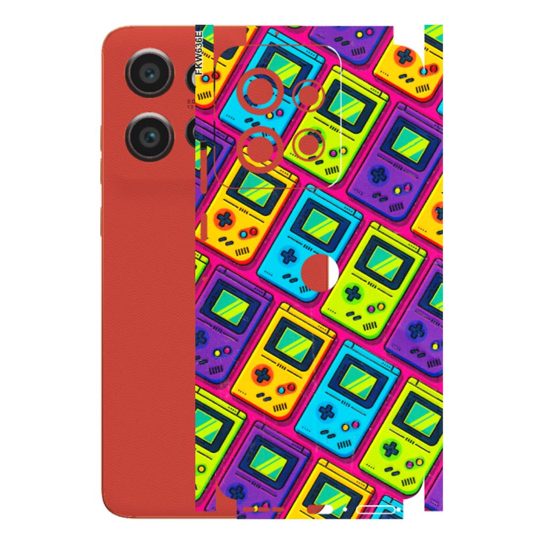 Motorola Phone Skins (All Models) - Gameboy Colourful - 3D Embossed Finish (L-266) Motorola Edge 50 Neo (5G)