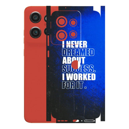Motorola Phone Skins (All Models) - I Never Dreamed About Success - 3D Embossed Finish (L-283) Motorola Edge 50 Neo (5G)