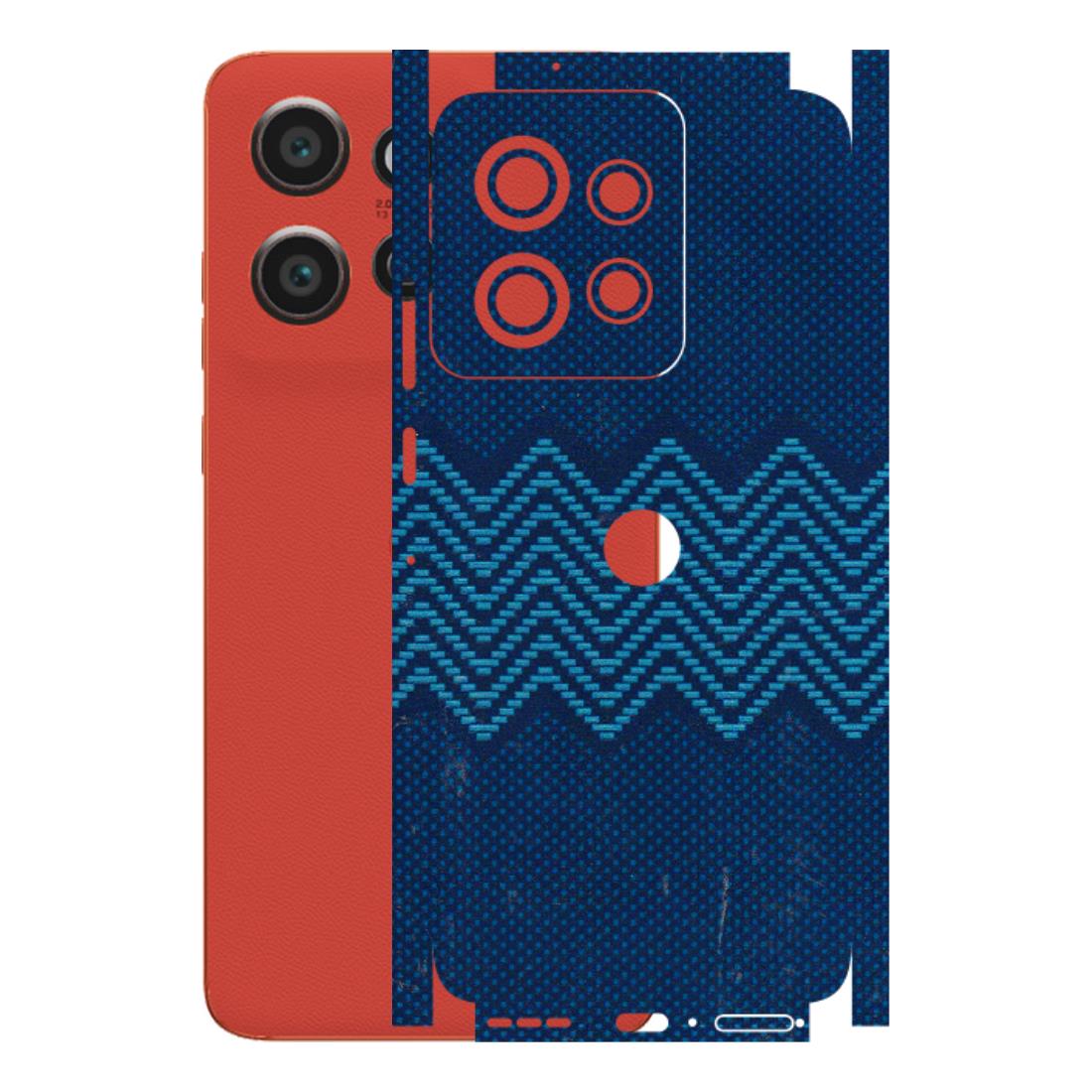 Motorola Phone Skins (All Models) - Blue Sober Waves - 3D Embossed Finish (L-306) Motorola Edge 50 Neo (5G)
