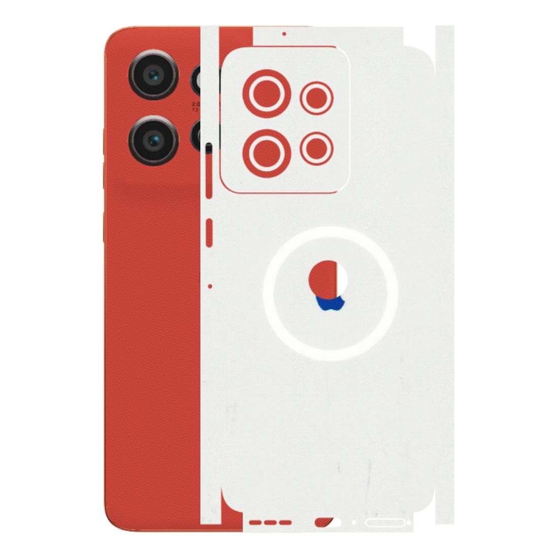 Motorola Phone Skins (All Models) - iPhone Magsafe Logo - 3D Embossed Finish (L-320) Motorola Edge 50 Neo (5G)