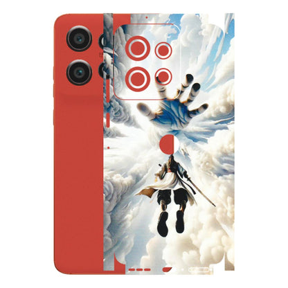 Motorola Phone Skins (All Models) - Big Hand With Monkey King - 3D Embossed Finish (L-323) Motorola Edge 50 Neo (5G)