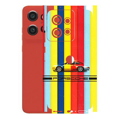 Motorola Phone Skins (All Models) - Multicolour Porche - 3D Embossed Finish (L-39) Motorola Edge 50 Neo (5G)