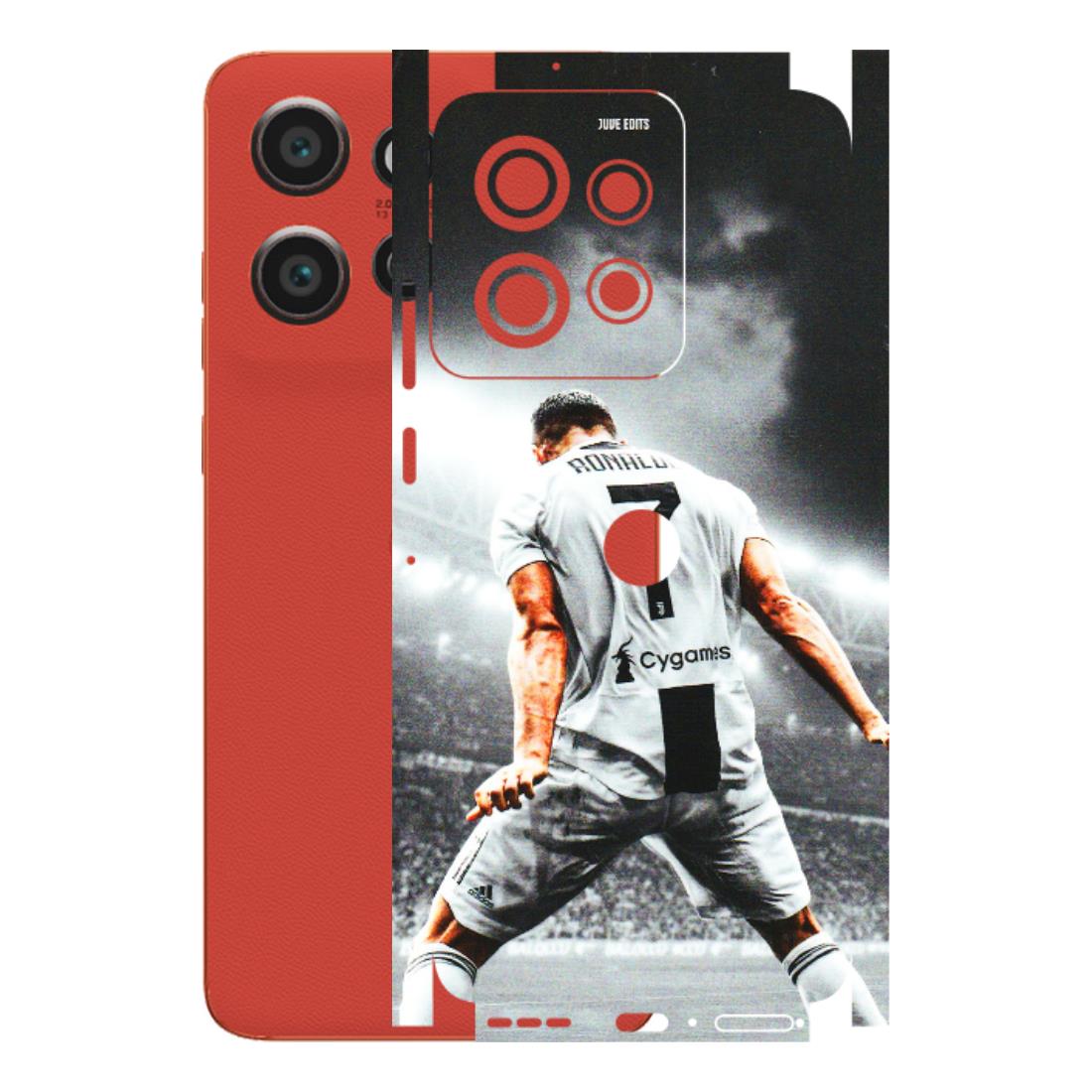 Motorola Phone Skins (All Models) - Ronaldo CR7 Crazy - 3D Embossed Finish (L-44) Motorola Edge 50 Neo (5G)