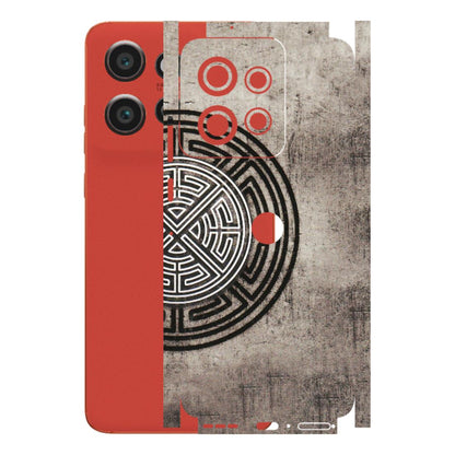 Motorola Phone Skins (All Models) - Mysterious Circular Design - 3D Embossed Finish (L-63) Motorola Edge 50 Neo (5G)