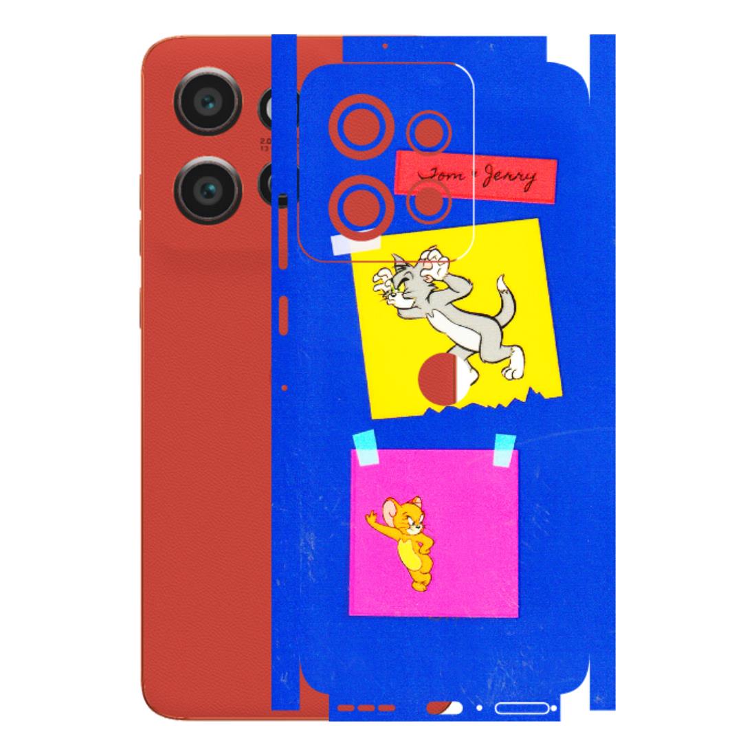Motorola Phone Skins (All Models) - Tom N Jerry Sticky Notes - 3D Embossed Finish (L-88) Motorola Edge 50 Neo (5G)