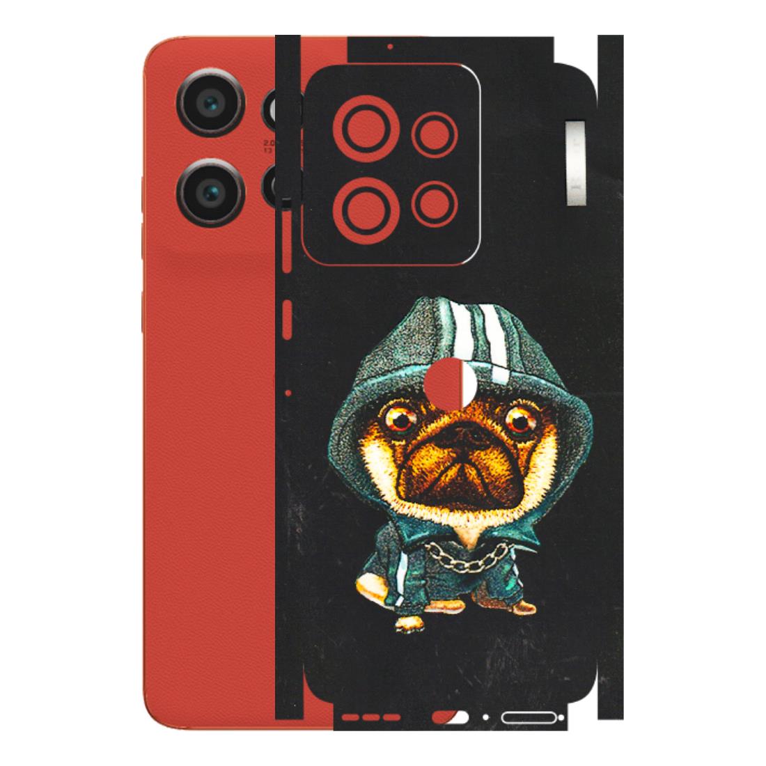 Motorola Phone Skins (All Models) - Puppy N Hoodie - 3D Embossed Finish (L-90) Motorola Edge 50 Neo (5G)