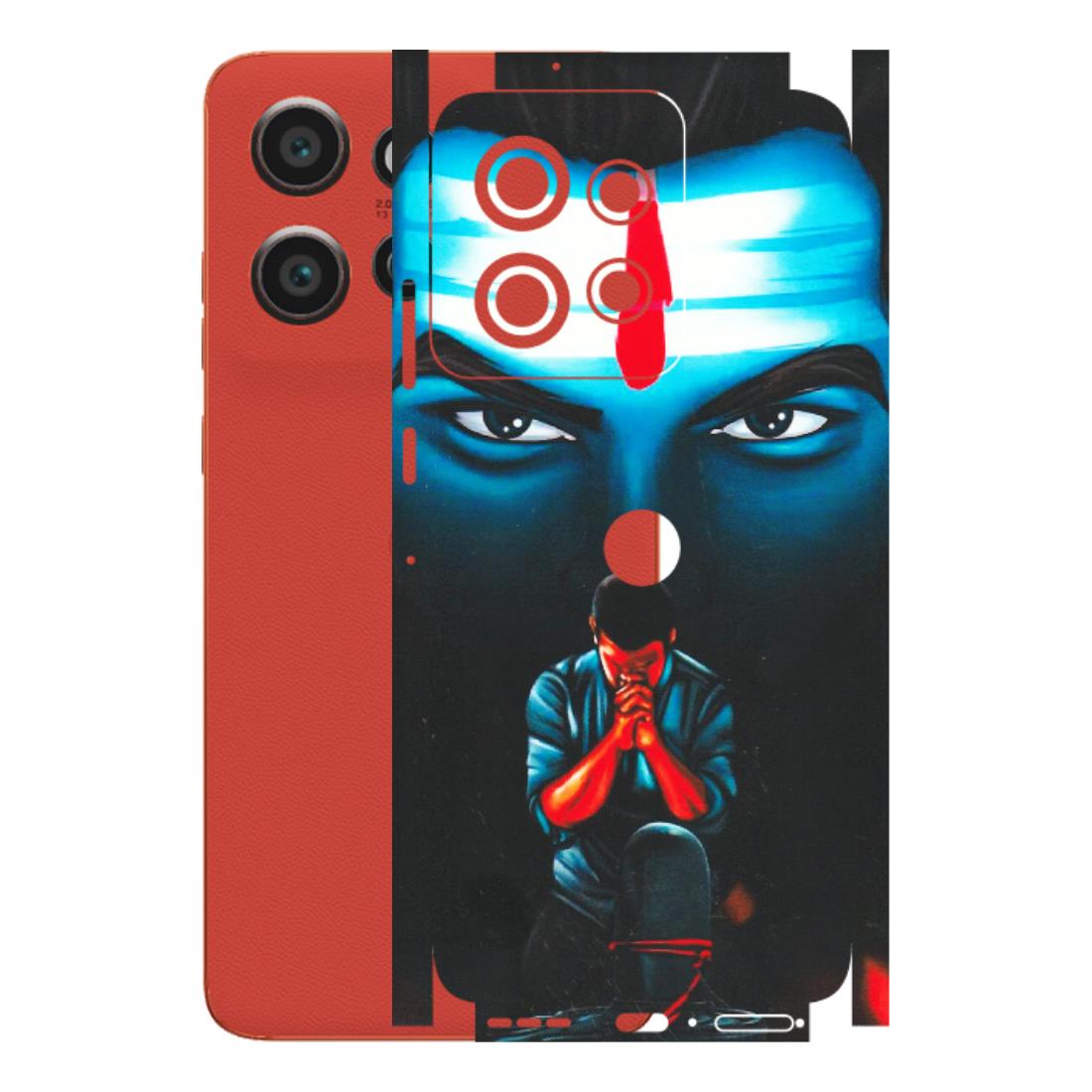 Motorola Phone Skins (All Models) - Mahakal Bhakt - Matte Finish (M-112) Motorola Edge 50 Neo (5G)