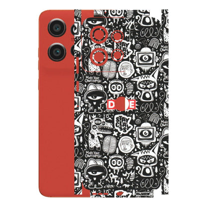 Motorola Phone Skins (All Models) - Dope Stay Classy Black Doodles - Matte Finish (M-126) Motorola Edge 50 Neo (5G)