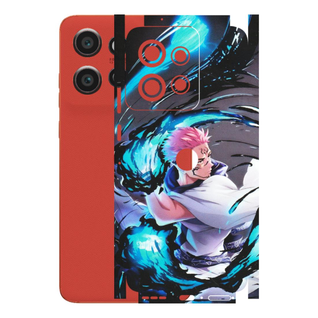Motorola Phone Skins (All Models) - New Jujutsu Kaisen Grey Blue Anime - Matte Finish (M-127) Motorola Edge 50 Neo (5G)
