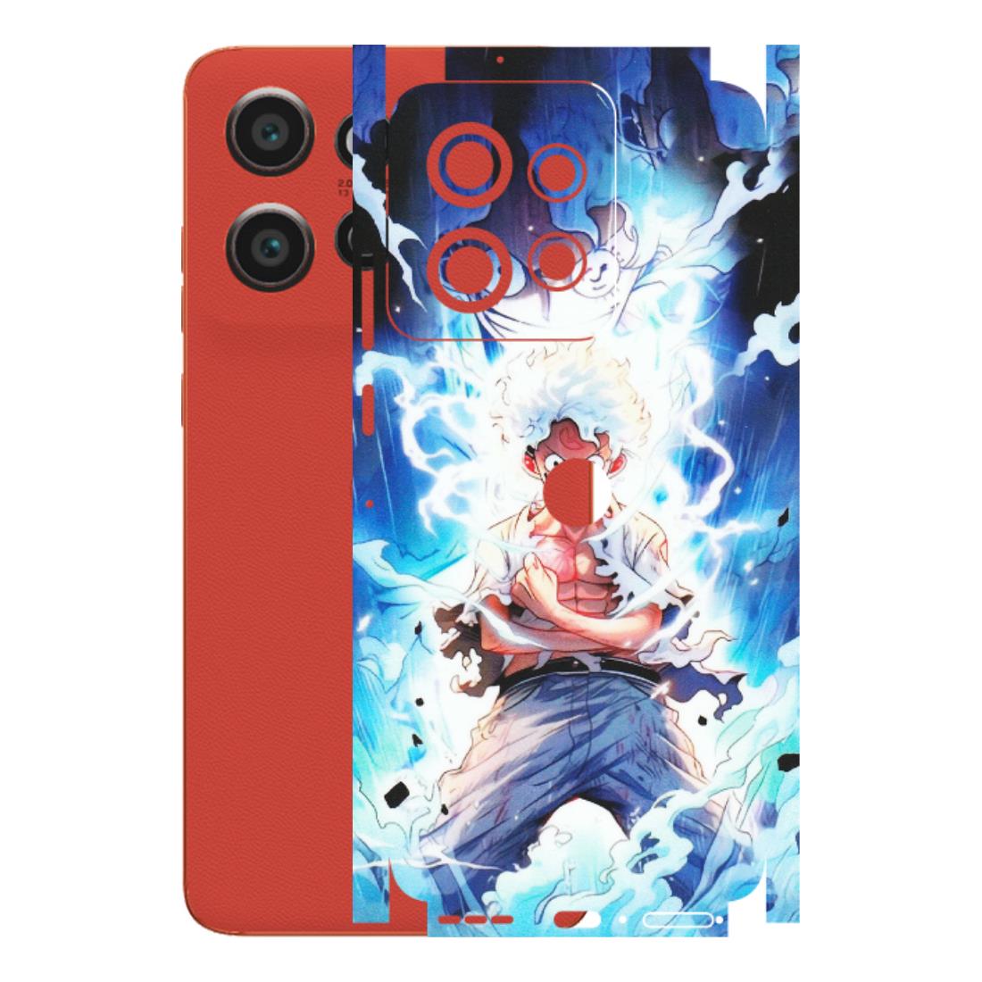Motorola Phone Skins (All Models) - Blue Thunder Luffy Anime - Matte Finish (M-132) Motorola Edge 50 Neo (5G)