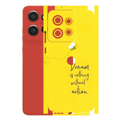 Motorola Phone Skins (All Models) - Dream Is Nothing Without Action - Matte Finish (M-138) Motorola Edge 50 Neo (5G)