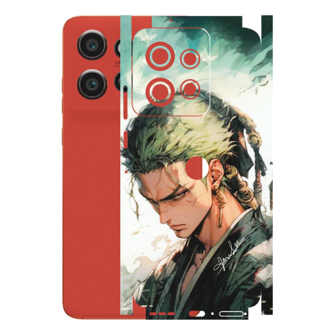 Motorola Phone Skins (All Models) - New Roronoa Zoro One Picece Anime - Matte Finish (M-140) Motorola Edge 50 Neo (5G)