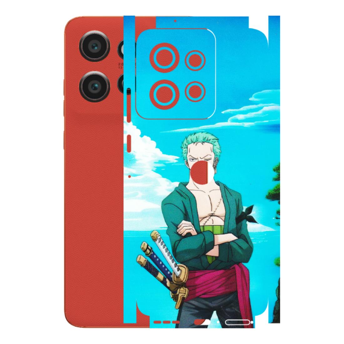 Motorola Phone Skins (All Models) - Cool Swordman Zoro Anime - Matte Finish (M-143) Motorola Edge 50 Neo (5G)