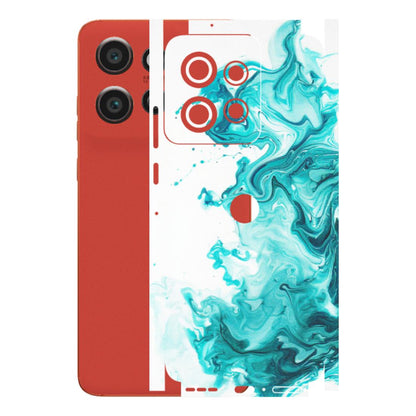 Motorola Phone Skins (All Models) - Sky Blue Abstract Colour - Matte Finish (M-146) Motorola Edge 50 Neo (5G)