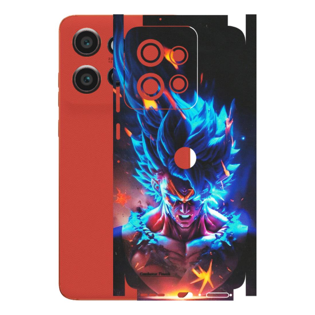 Motorola Phone Skins (All Models) - Angry Goku Dragon Ball Anime - Matte Finish (M-150) Motorola Edge 50 Neo (5G)