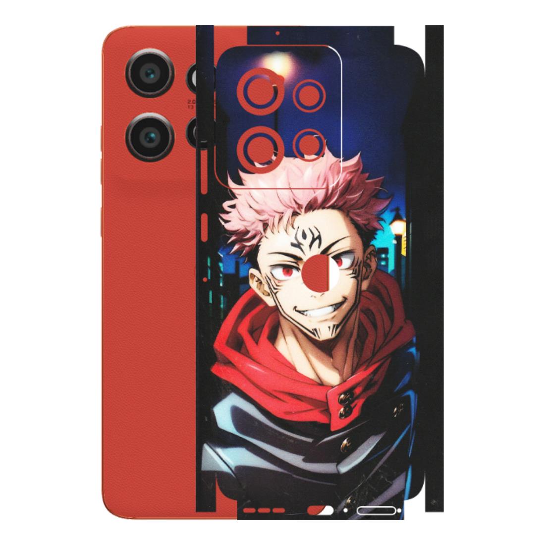 Motorola Phone Skins (All Models) - Yuji Itadori Funny Face Anime - Matte Finish (M-152) Motorola Edge 50 Neo (5G)