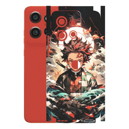 Motorola Phone Skins (All Models) - Tanjiro Demon Slayer Anime - Matte Finish (M-158) Motorola Edge 50 Neo (5G)