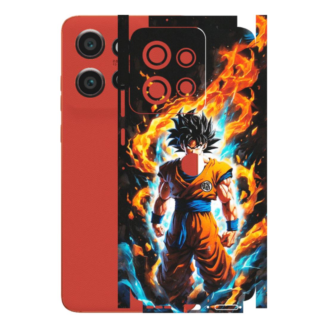 Motorola Phone Skins (All Models) - Goku Transformation Anime - Matte Finish (M-159) Motorola Edge 50 Neo (5G)