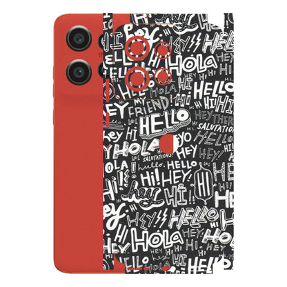 Motorola Phone Skins (All Models) - Hi Hello Doodles - Matte Finish (M-25) Motorola Edge 50 Neo (5G)