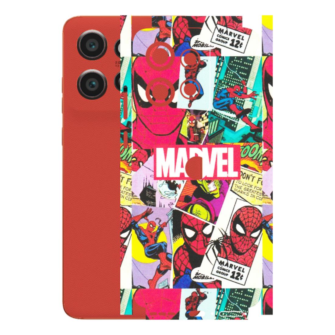 Motorola Phone Skins (All Models) - Marvel Comic Spiderman Grafitti - Matte Finish (M-72) Motorola Edge 50 Neo (5G)